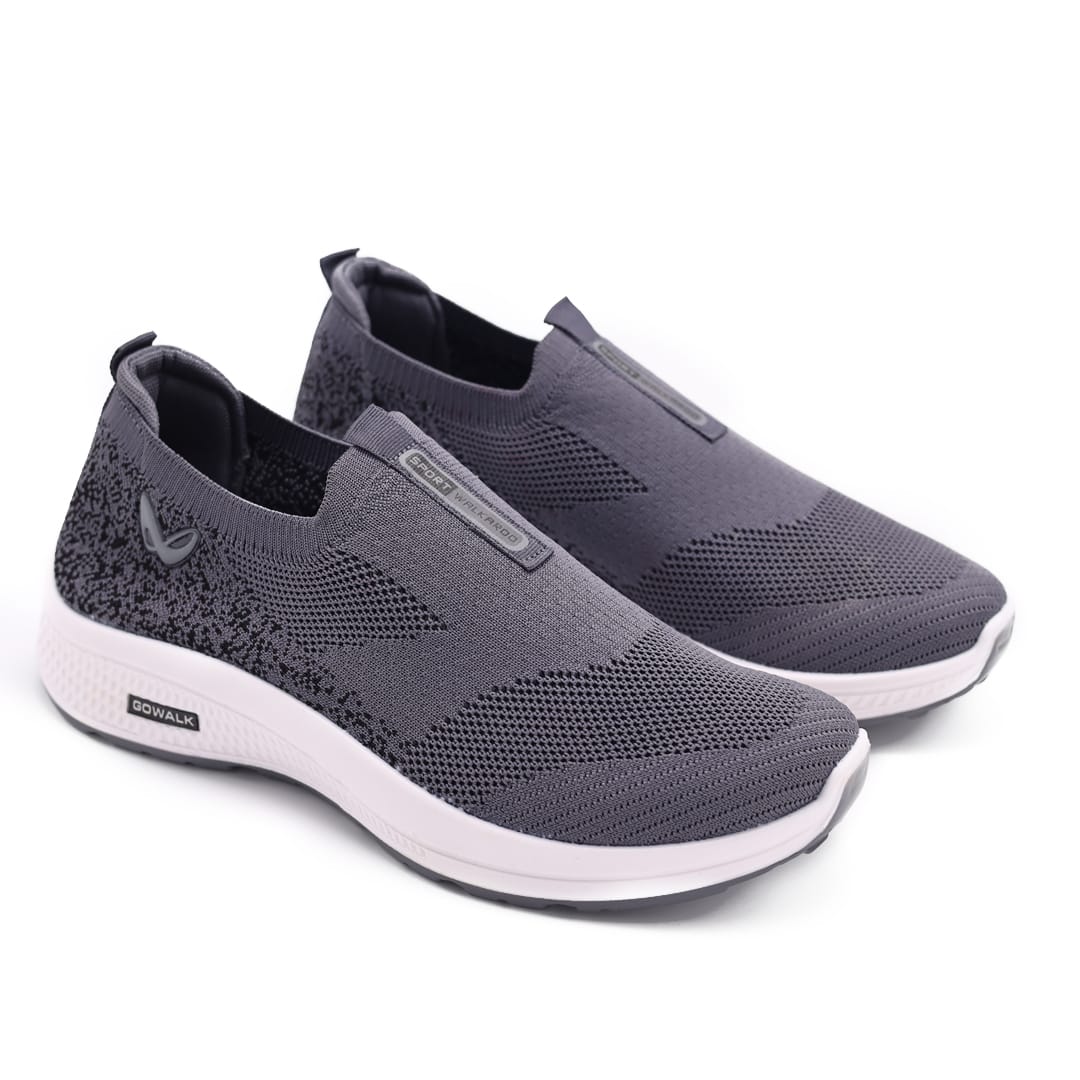 Men's Trendy Slip-On Walking Sneakers – Dark Grey