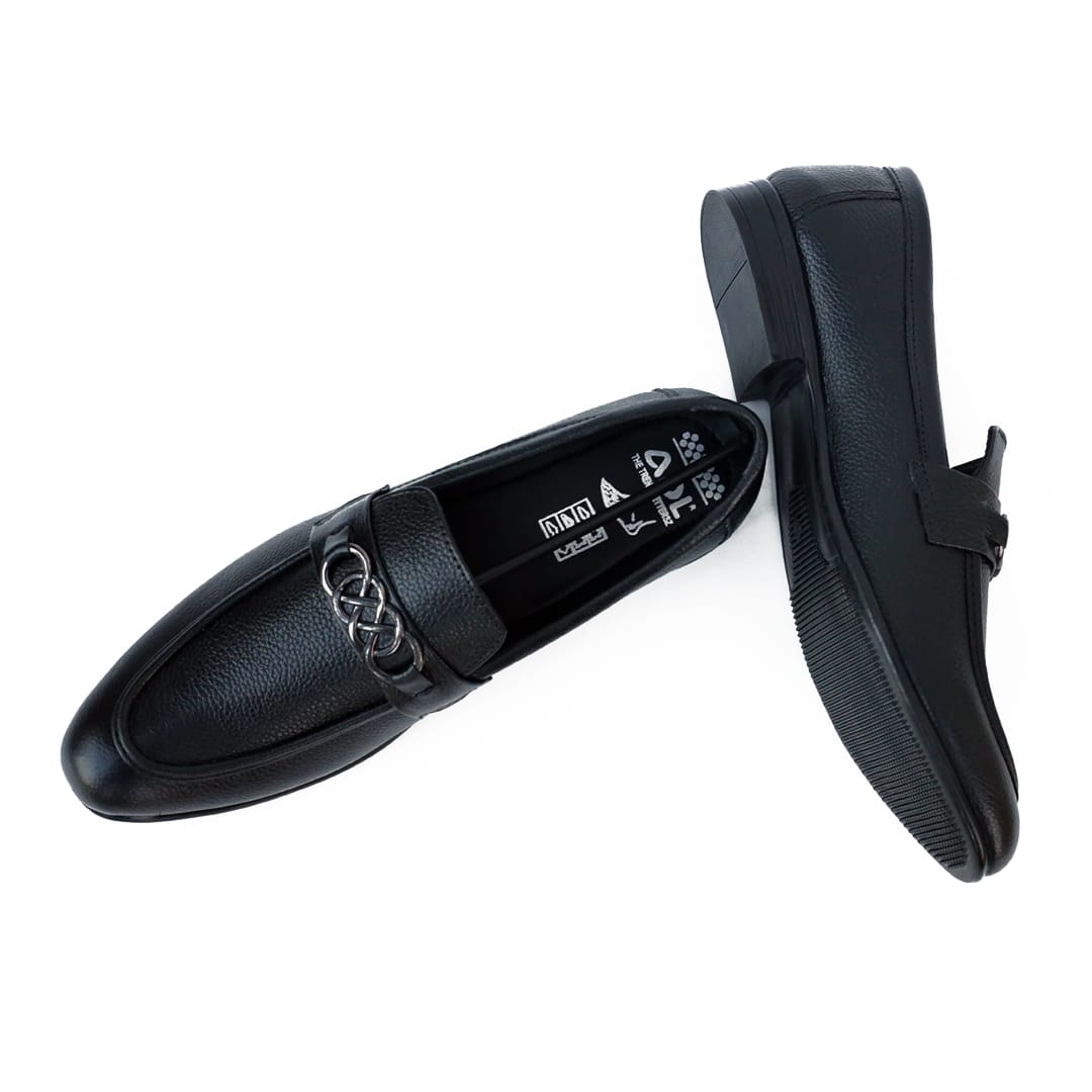 Black Classic Chain Loafer