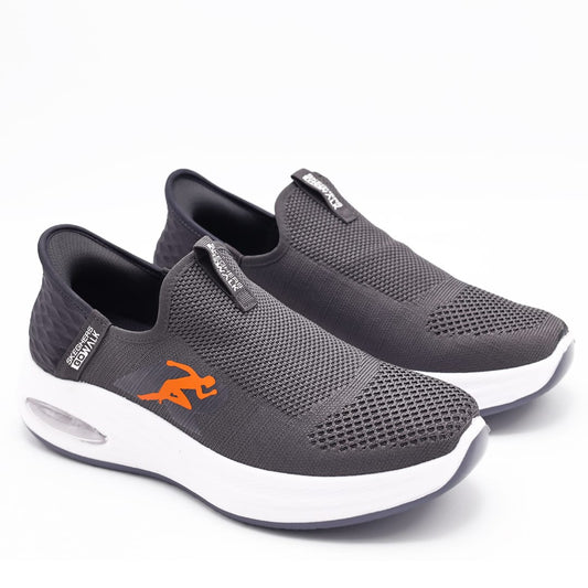 Men's Athletic Slip-On Running Sneakers – Dark Grey