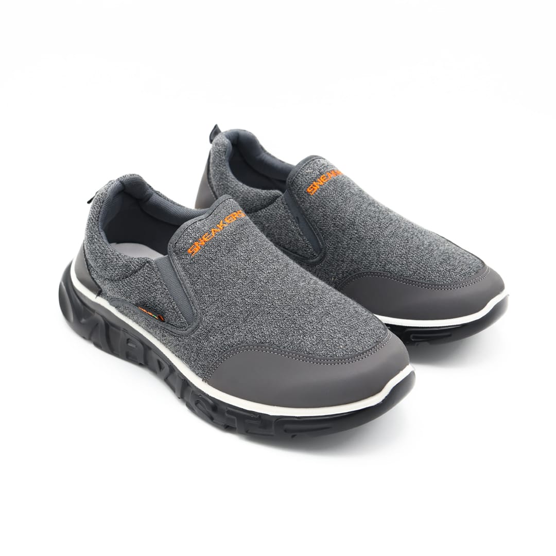 Men's Trendy Slip-On Casual Sneakers – Dark Grey