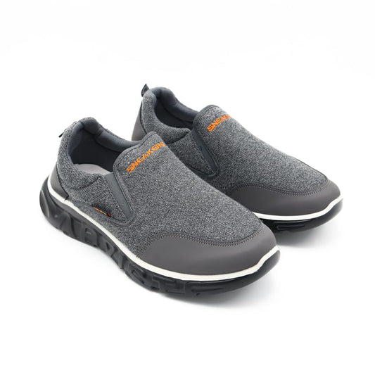 Men's Trendy Slip-On Casual Sneakers – Dark Grey
