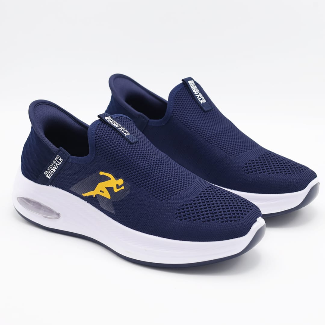 Men's Athletic Slip-On Running Sneakers – Navy
