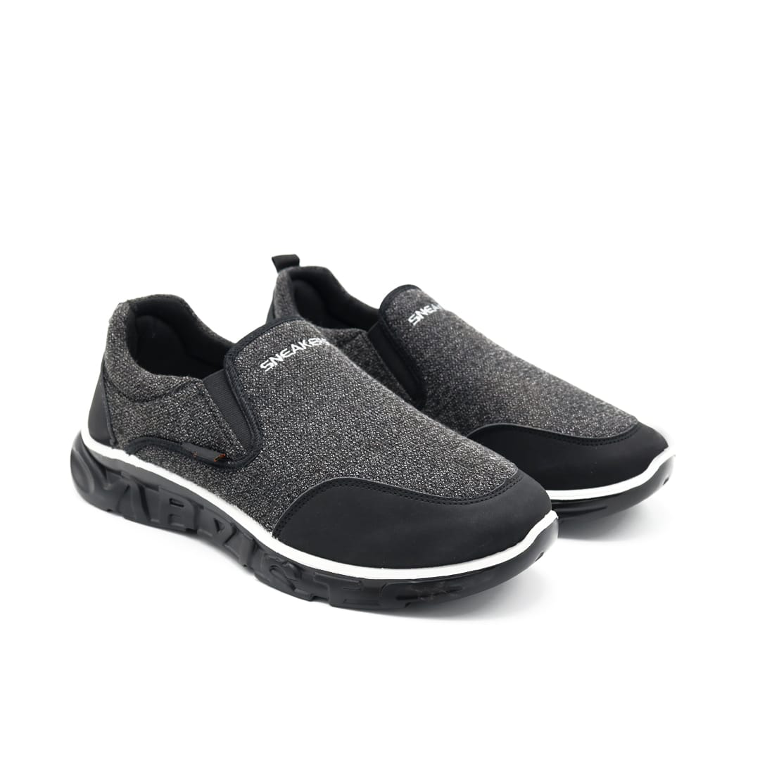 Men's Trendy Slip-On Casual Sneakers – Charcoal Grey