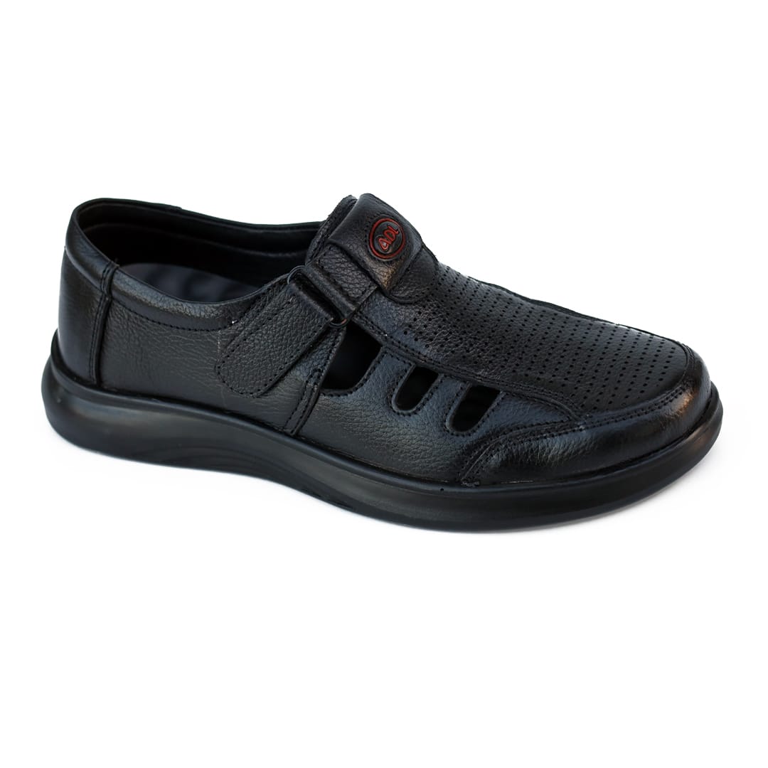 Black Ventilated Comfort Sandal