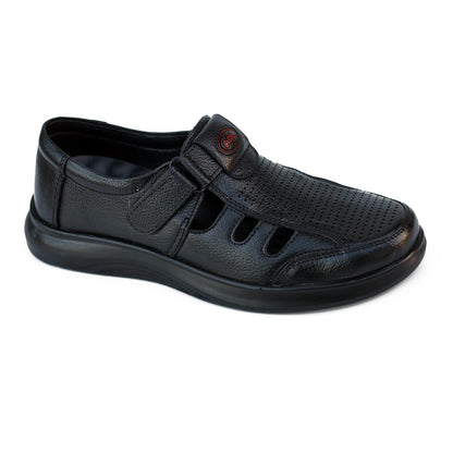 Black Ventilated Comfort Sandal